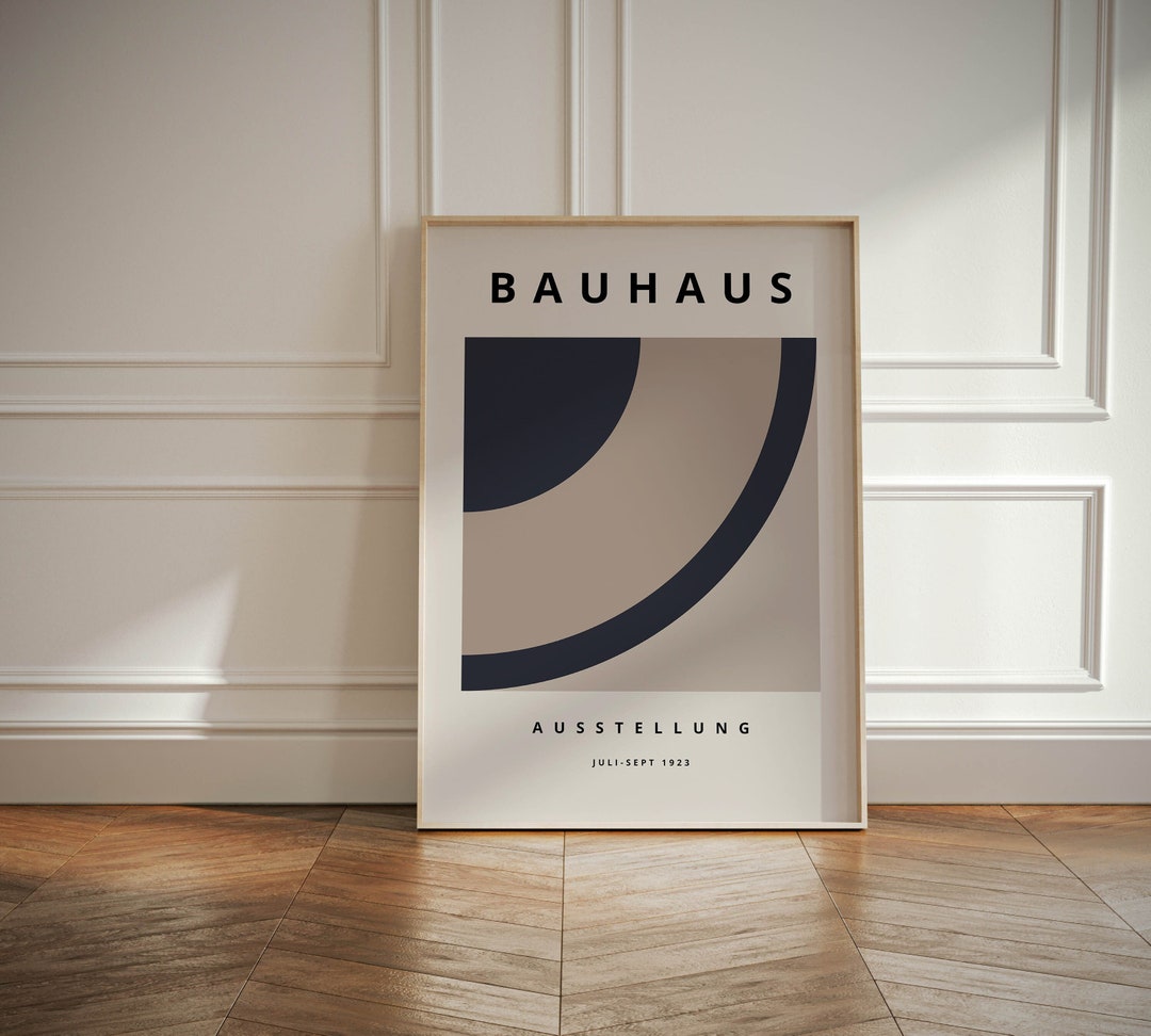 Bauhaus Poster, Mid Century Modern Wall Art, Maximalist Wall Art Framed ...