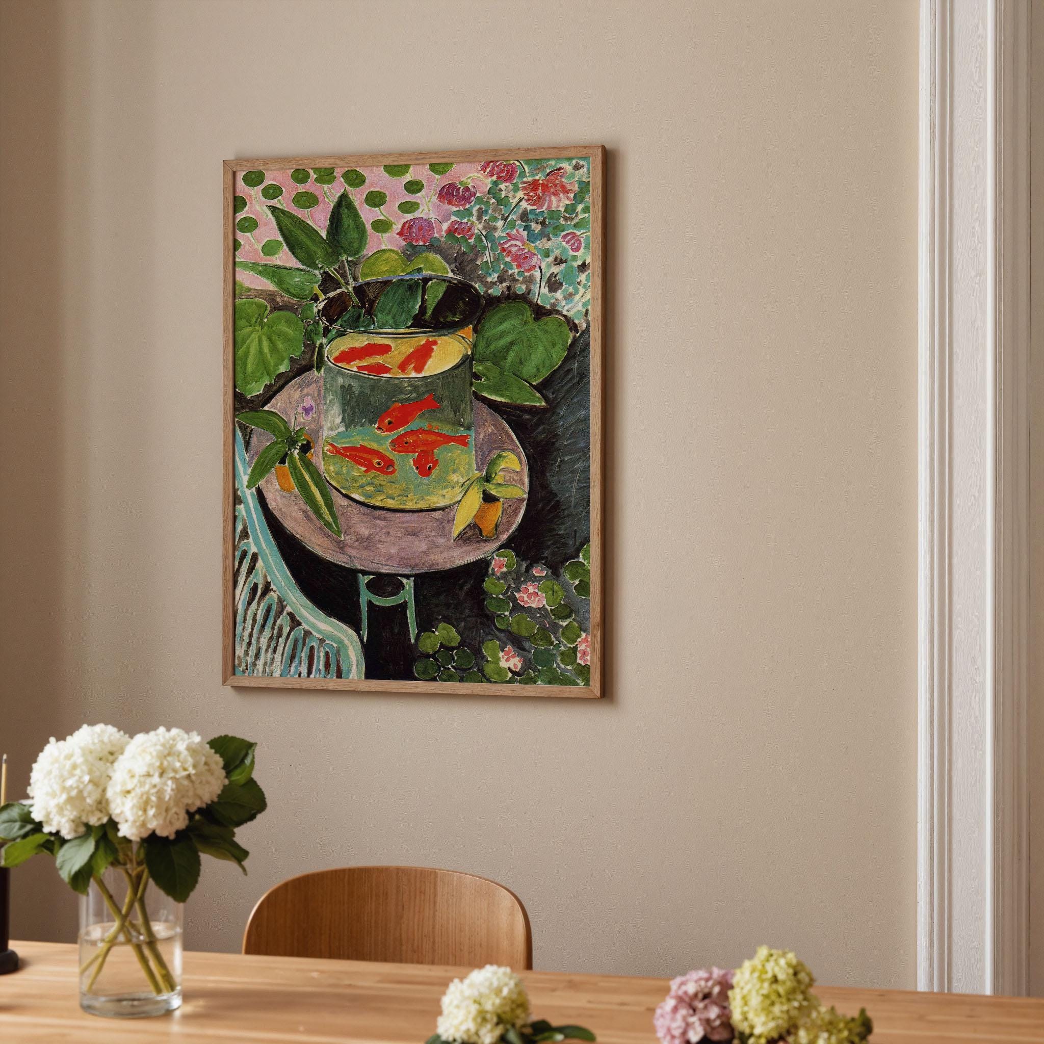 Henri Matisse Goldfish Print: Modernist Wall Art, Framed Option - Etsy