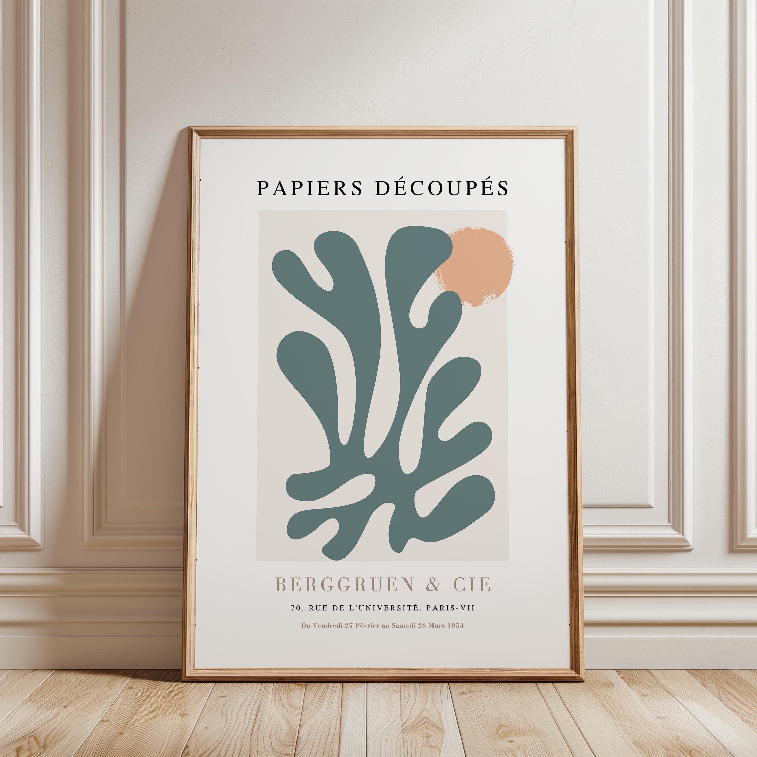 Green Matisse Print: Mid Century Modern Framed Wall Art - Etsy