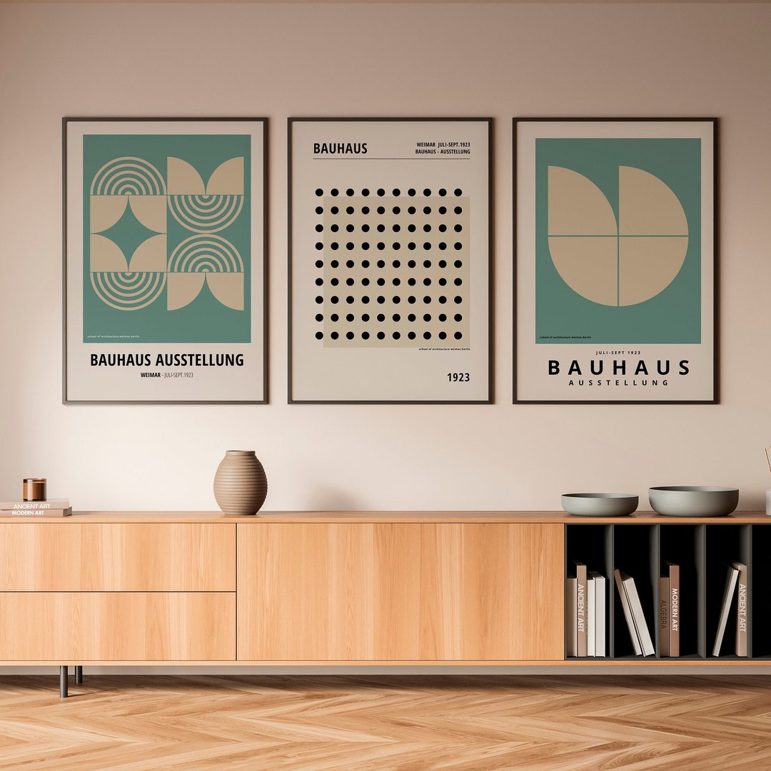 Bauhaus Poster Set of 3 Bauhaus Wall Art Bauhaus Art Print - Etsy UK