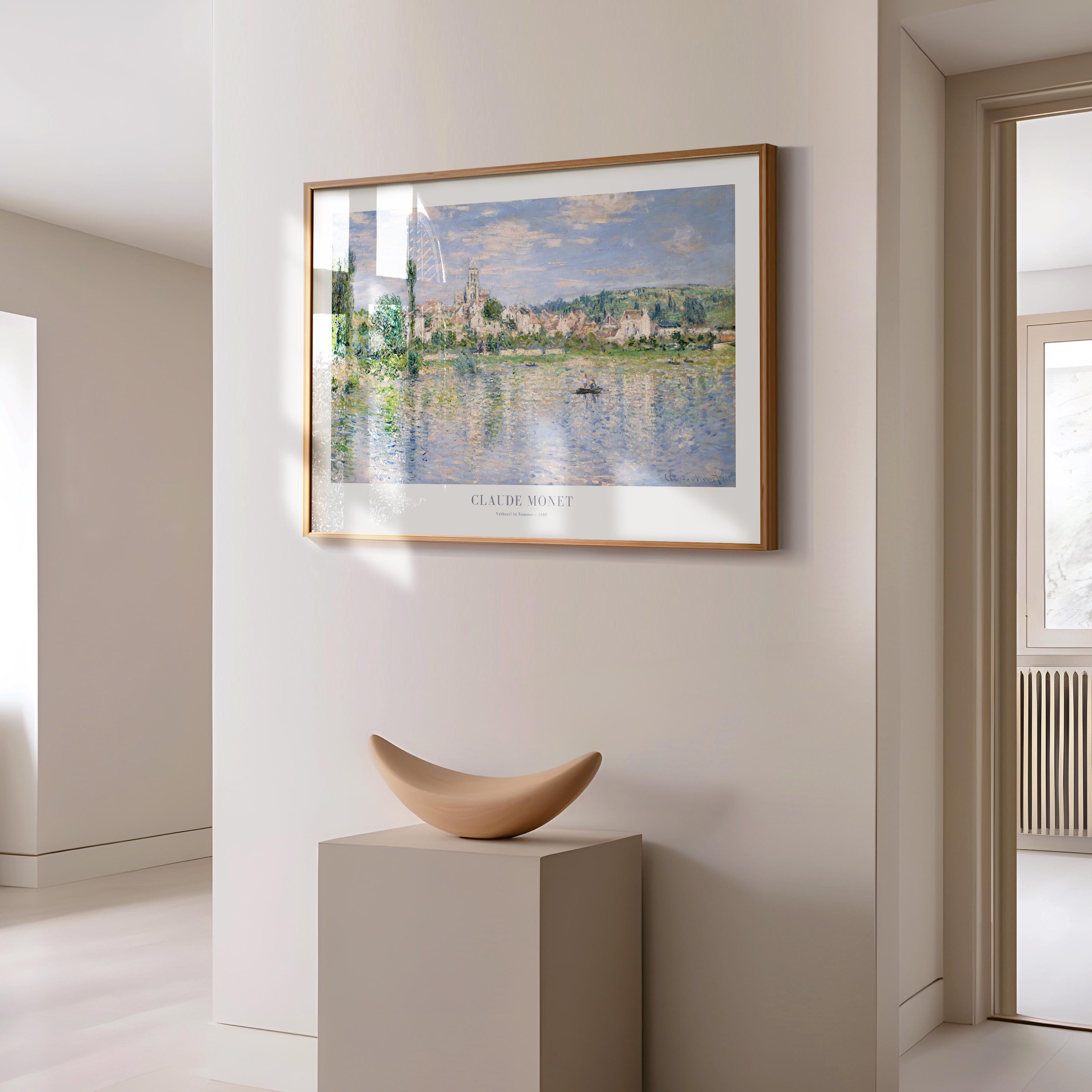 Claude Monet - Vetheuil in Summer - Framed Impressionist Landscape