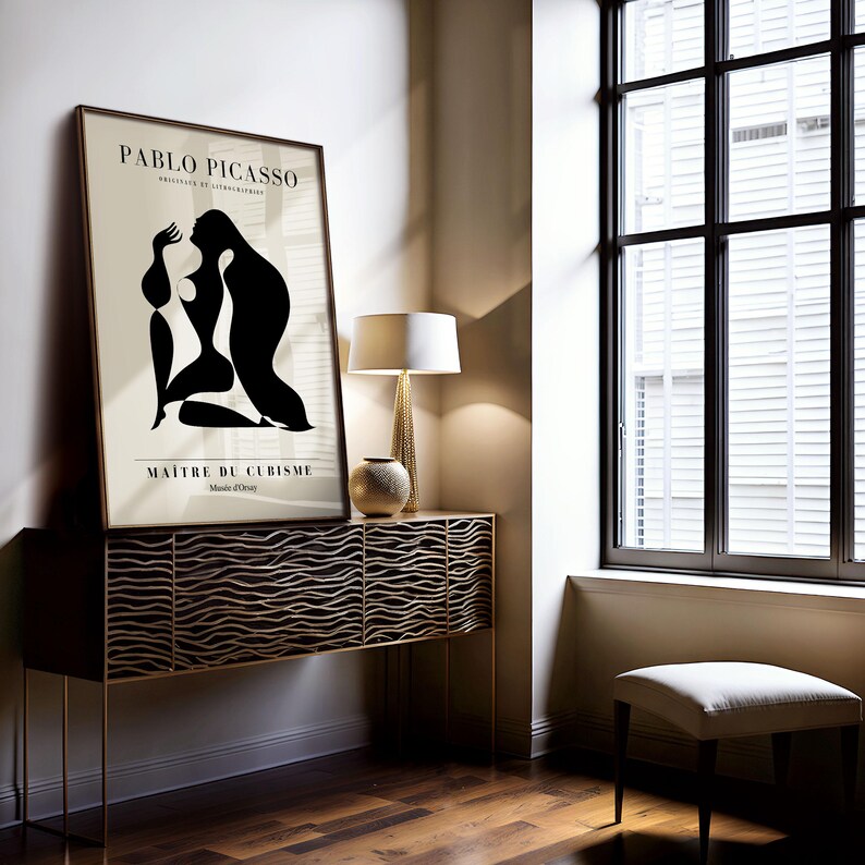 Picasso Print: Framed Abstract Cubism Wall Art image 10