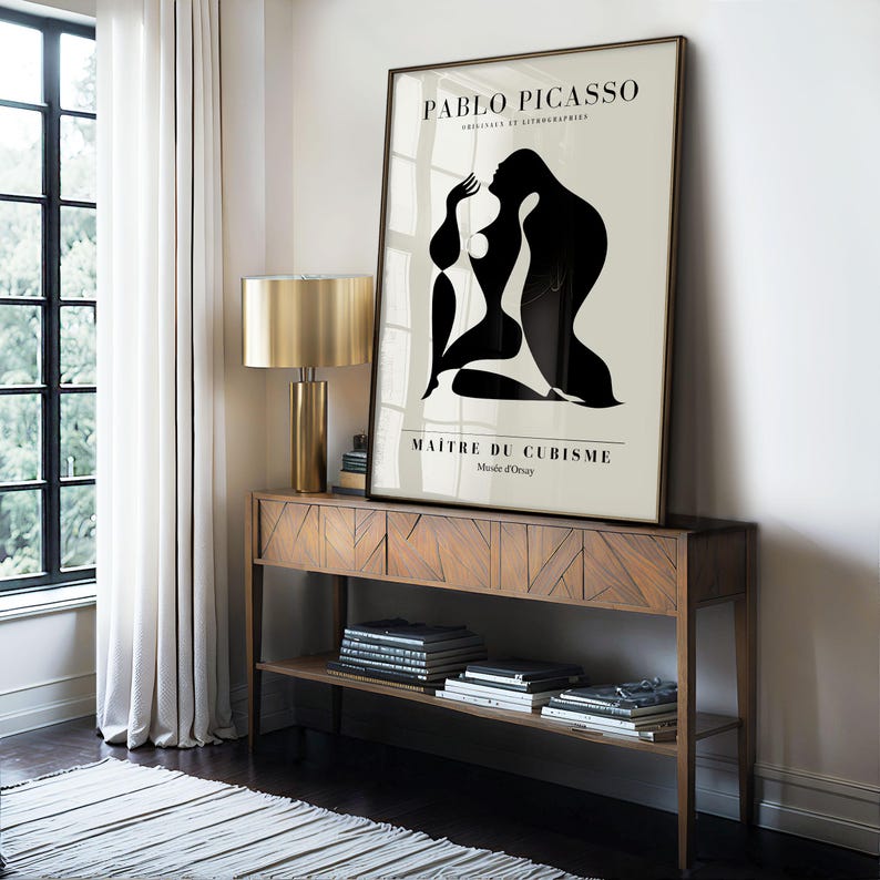 Picasso Print: Framed Abstract Cubism Wall Art image 11
