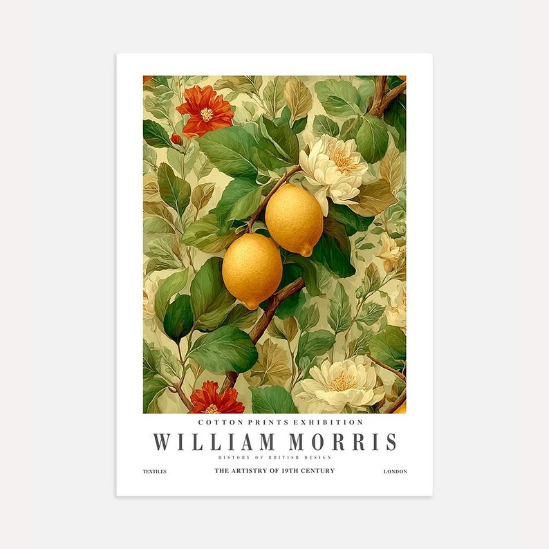 Lemon Botanical Print – Fresh Citrus Wall Art for Kitchen - Etsy