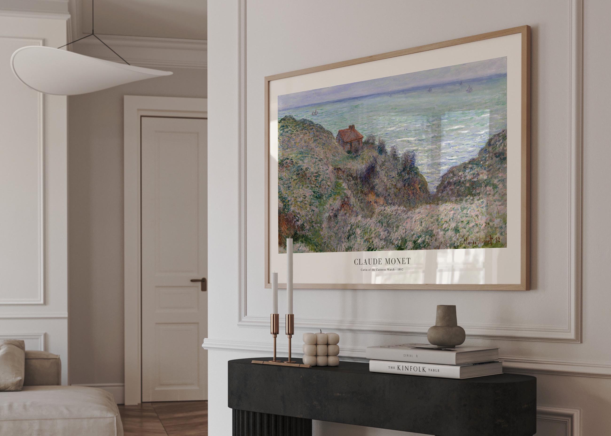 クロード・モネ「税関監視の小屋」額入り風景画 - Etsy 日本