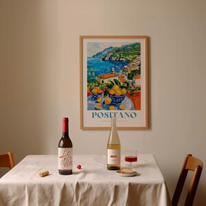 Positano Print: Framed Italian Coastal Wall Art image 14