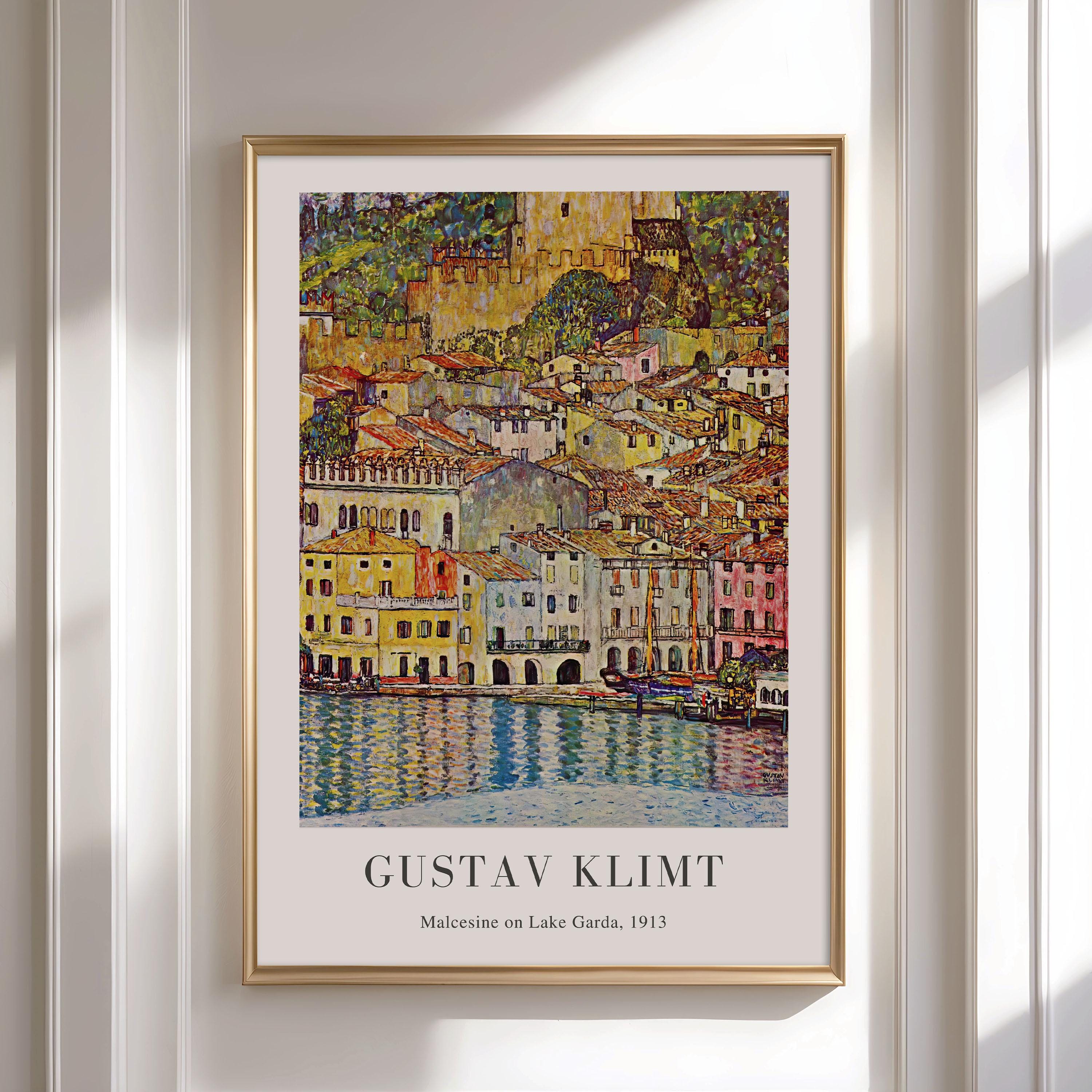 Gustav Klimt Print: Malcesine on Lake Garda, Framed Wall Art - Etsy