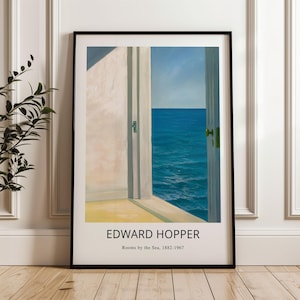 Stampa di Edward Hopper - Rooms by the Sea 1882-1967 Arte da parete con cornice - Arte di Edward Hopper - Poster vintage - Poster One Piece - Grande arte da parete