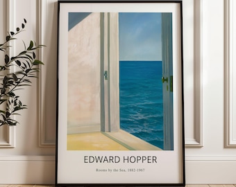 Edward Hopper 'Rooms by the Sea' Druck: Vintage Wandbild, optional mit Rahmen