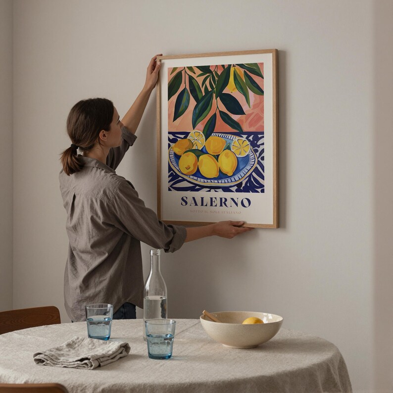 Italian Lemon Print: Kitchen Wall Art, Citrus Illustration image 19