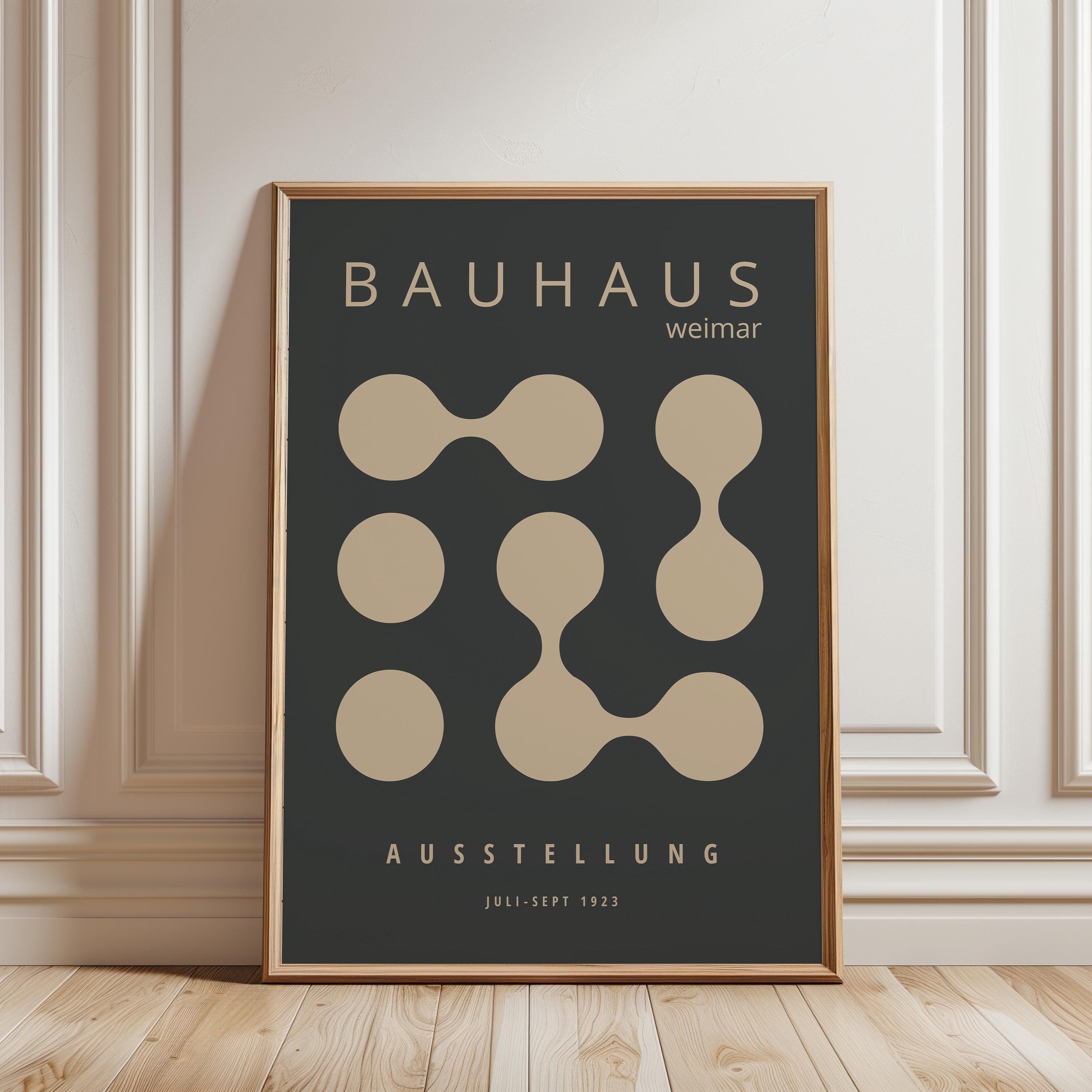 Bauhaus Exhibition Print: Mid-Century Modern Framed Wall Art