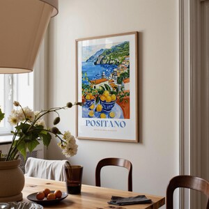 Positano Print: Framed Italian Coastal Wall Art image 17