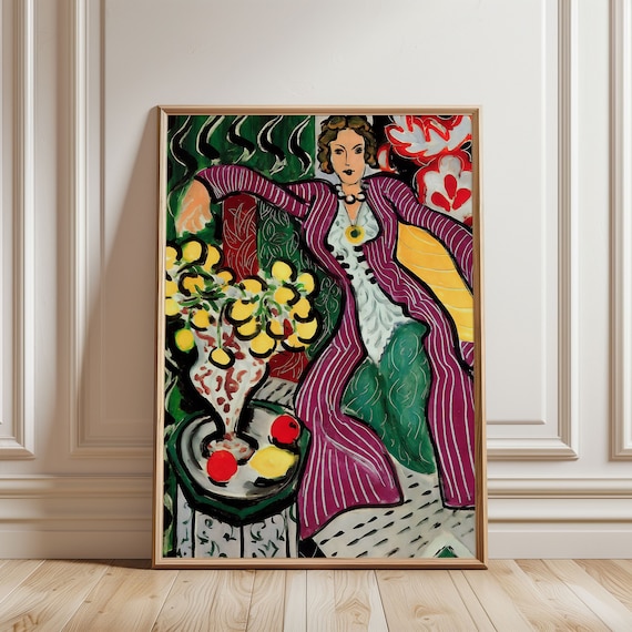 Henri Matisse - Woman in a Purple Coat 1937 - Framed Wall