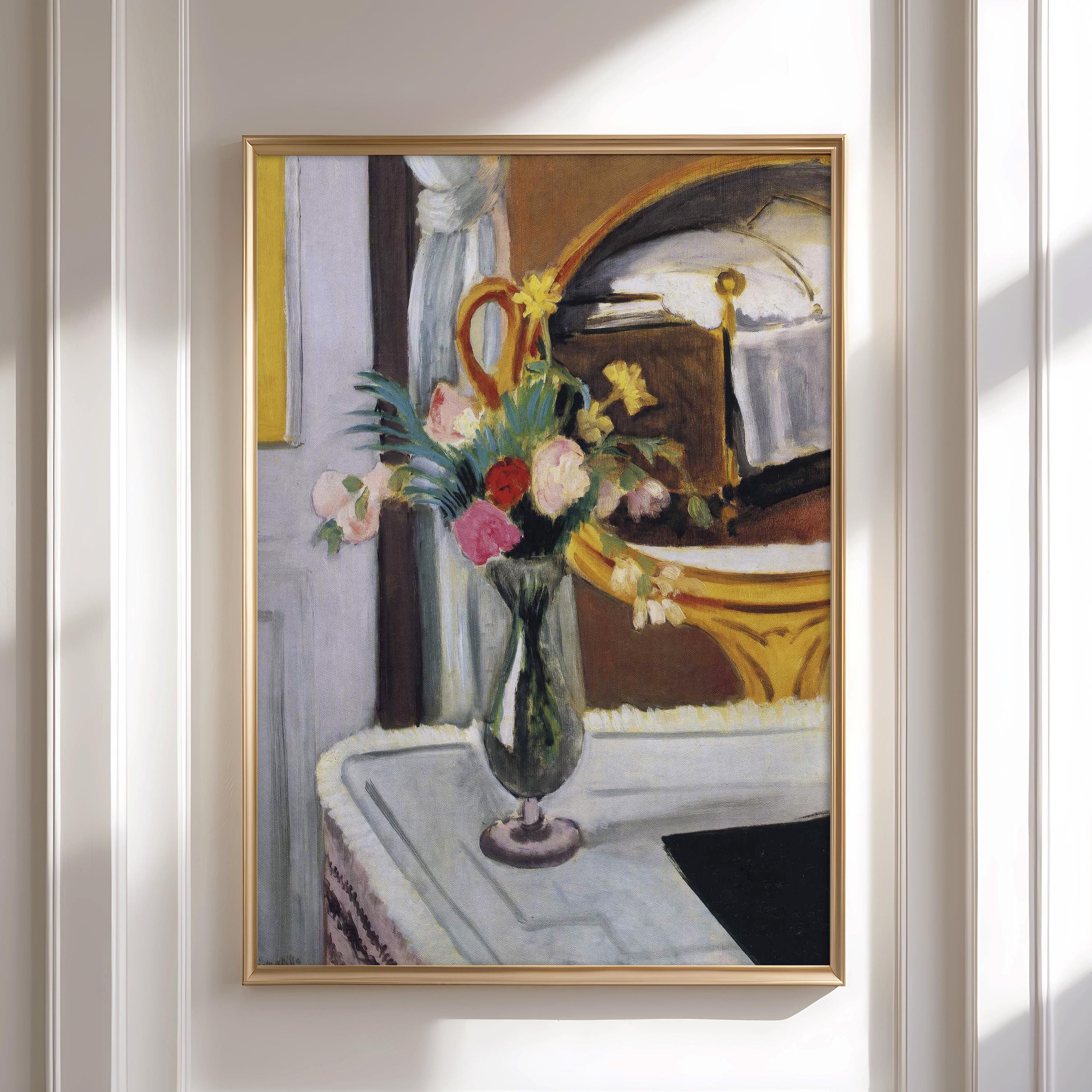 Henri Matisse 'The Bed in the Mirror' Giclée Print - Framed