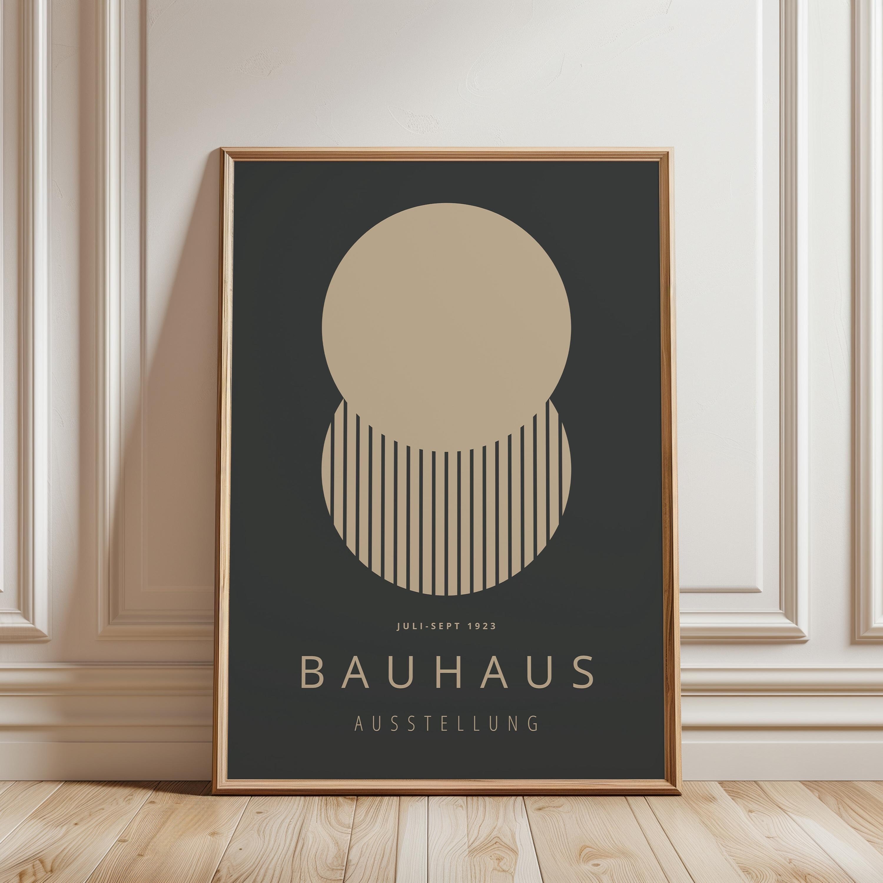 Modern Bauhaus Poster - Framed Wall Art - Art Print - Wall Art -  Mid Century Modern -  Living Room Decor - Bauhaus Print