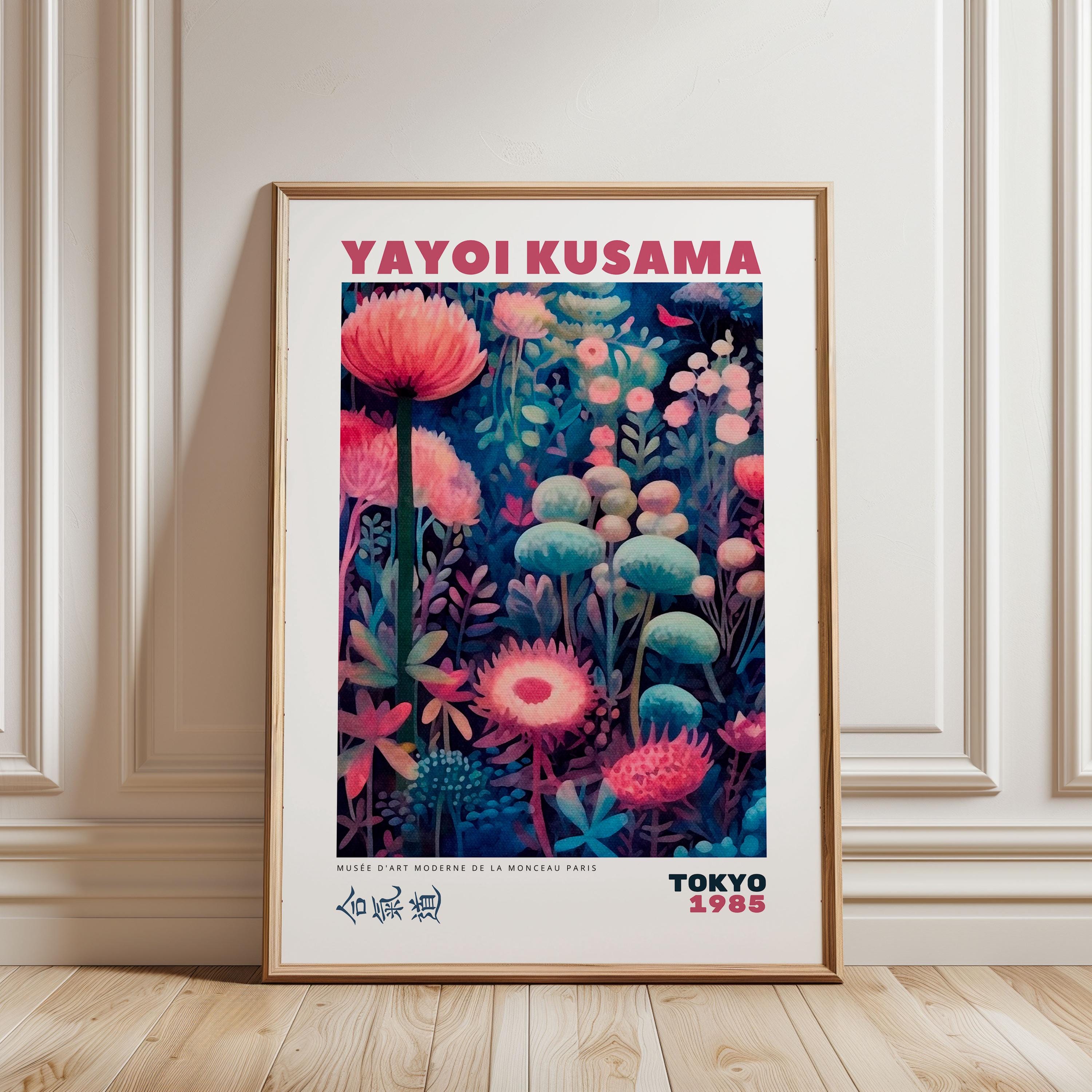 YAYOI KUSAMA Print - Framed Wall Art - Japanese Modern Art