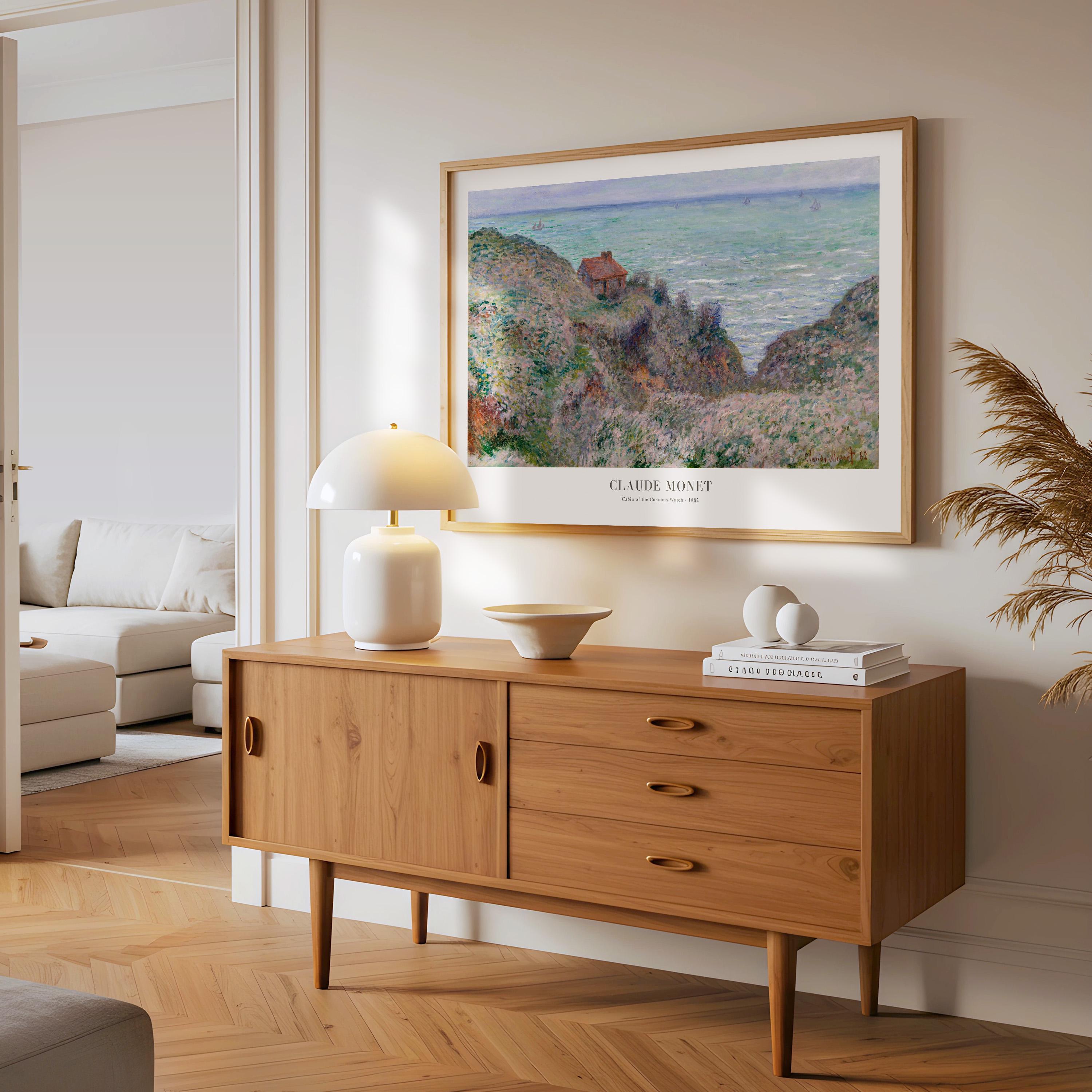 クロード・モネ「税関監視の小屋」額入り風景画 - Etsy 日本