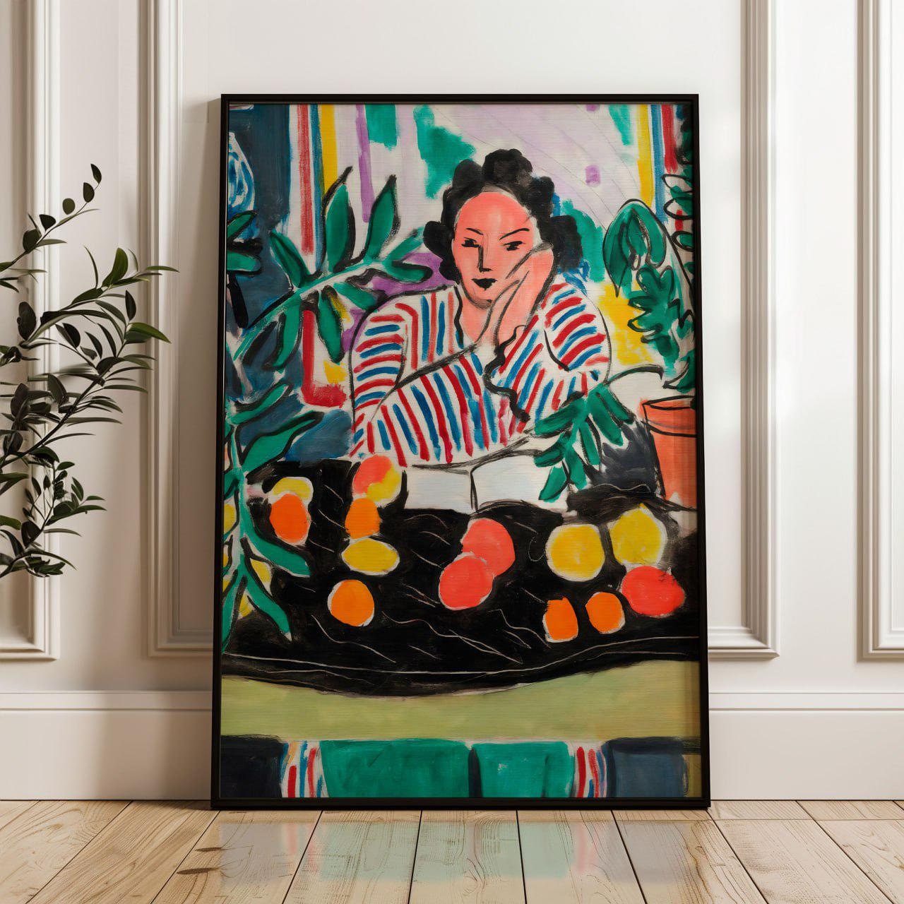 Henri Matisse Print: Interior With Etruscan Vase, Framed Wall Art