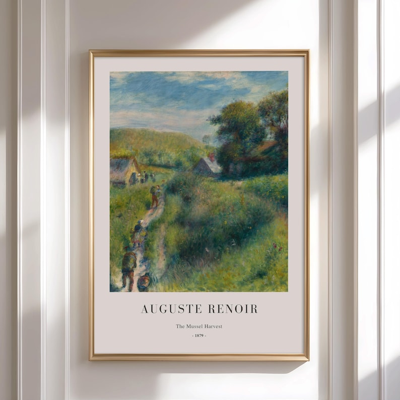 Renoir Poster Set of 3 – Impressionist Vintage Paintings, Classic Museum Art Prints, French Landscape Wall Decor image 6