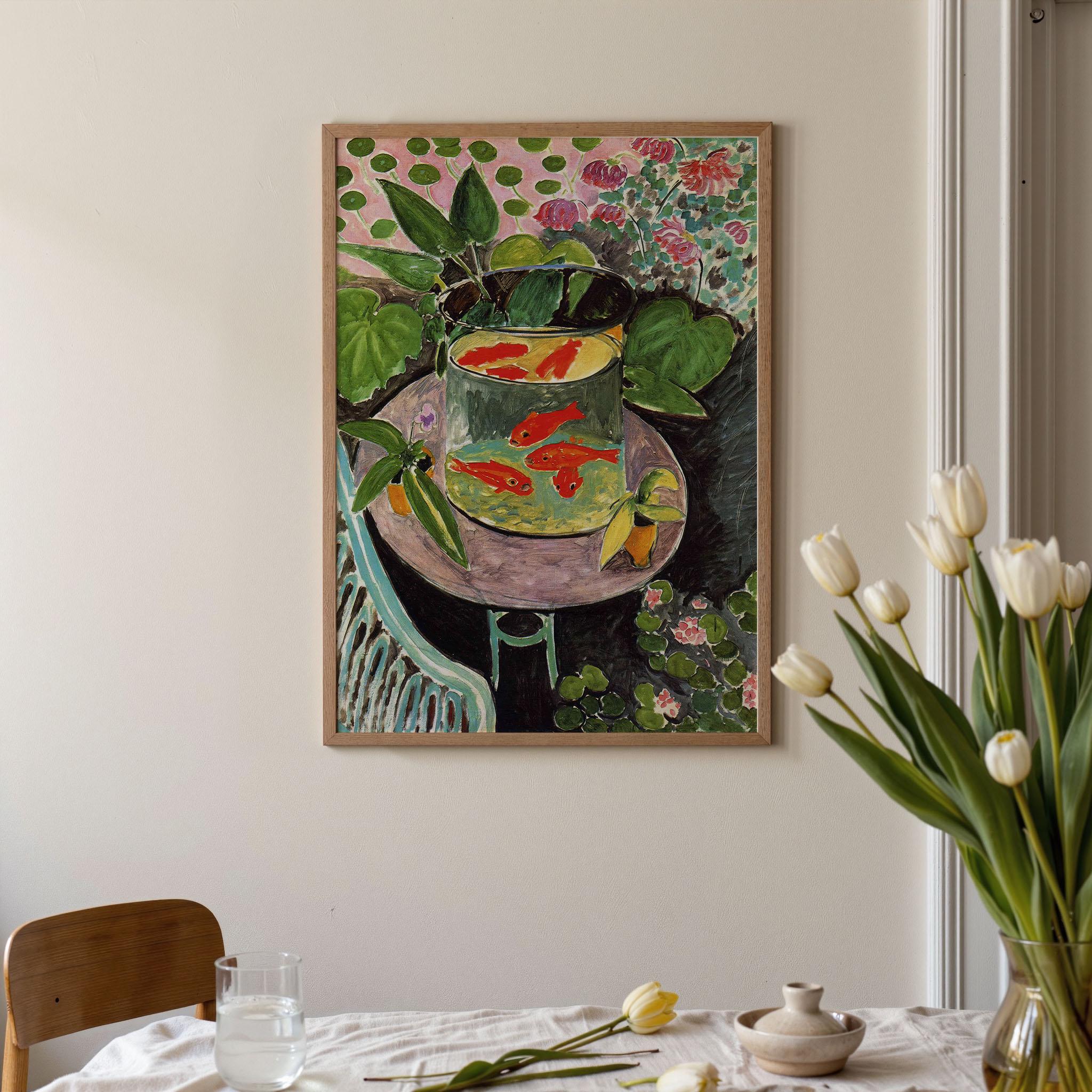 他の方発送×Henri Matisse 【gold fish】高精細刷特別額装品 Amazon.com: Goldfish - From an Original Color Painting by Henri
