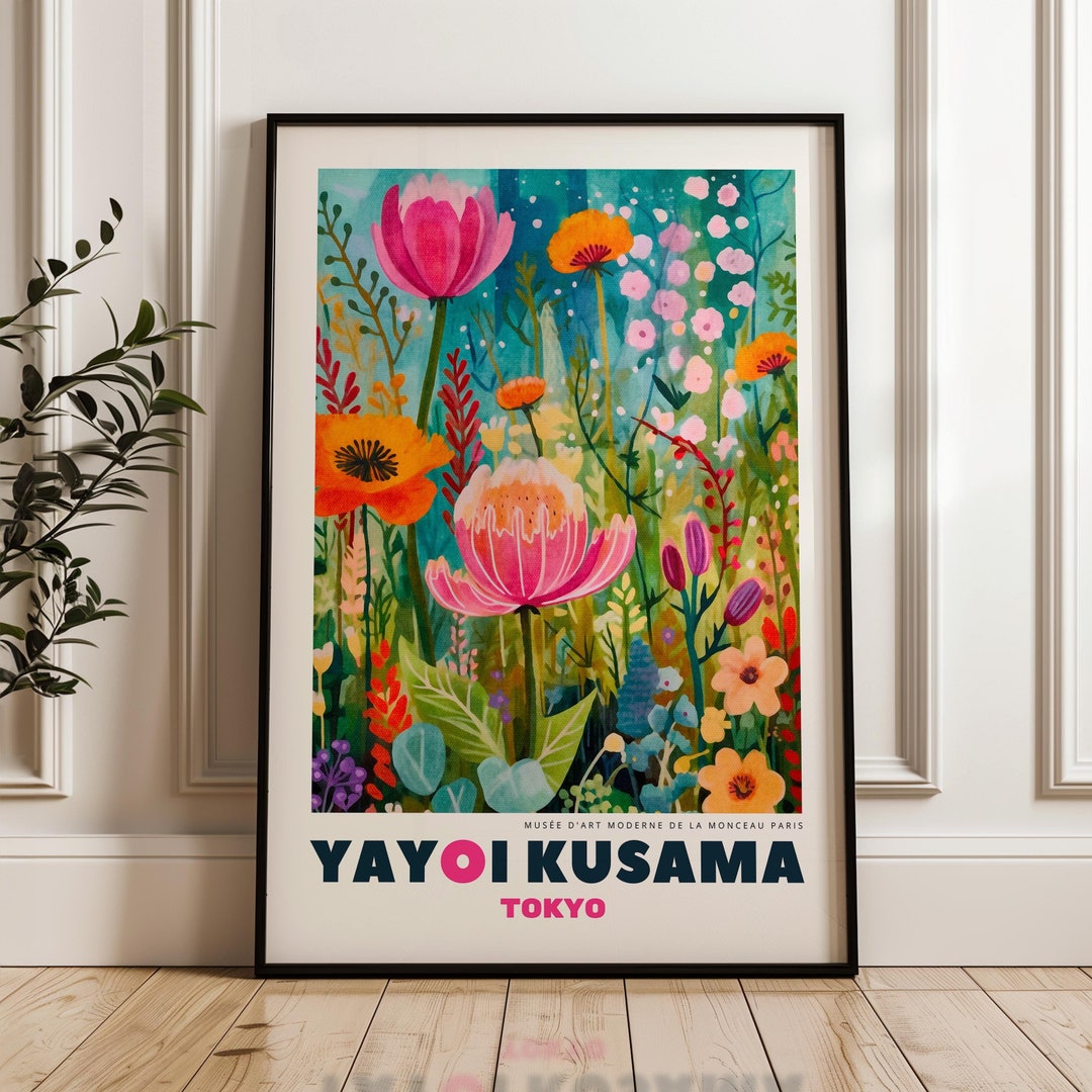 Kusama アートポスター A2版 Yayoi Kusama Poster | Yayoi Kusama Poster | Decorative
