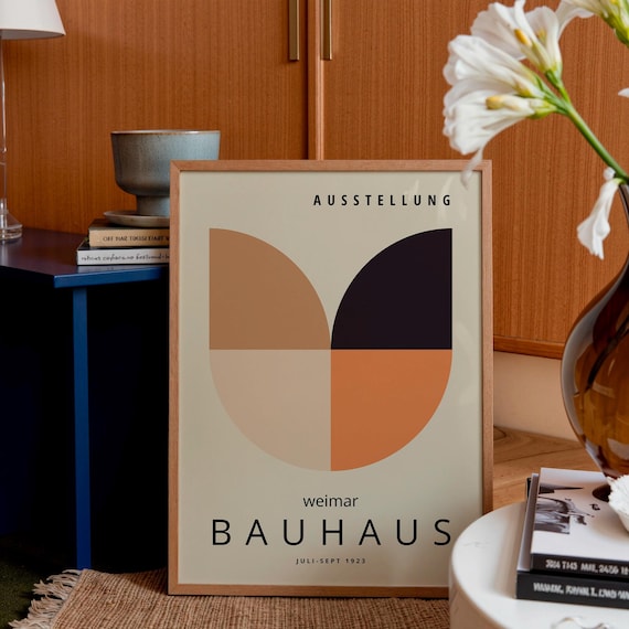 Bauhaus Exhibition Print: Mid-century Modern Framed Wall Art - Etsy