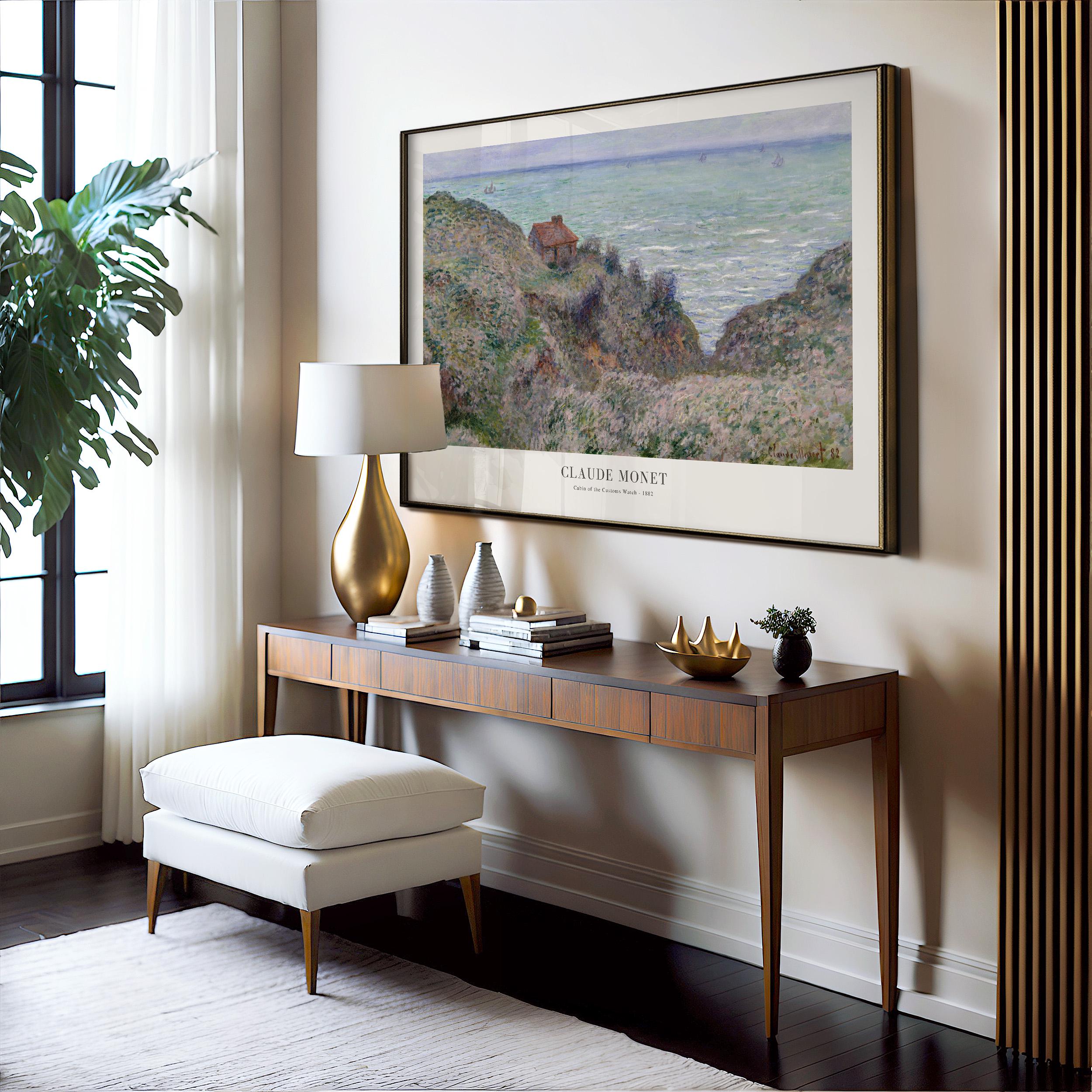 クロード・モネ「税関監視の小屋」額入り風景画 - Etsy 日本