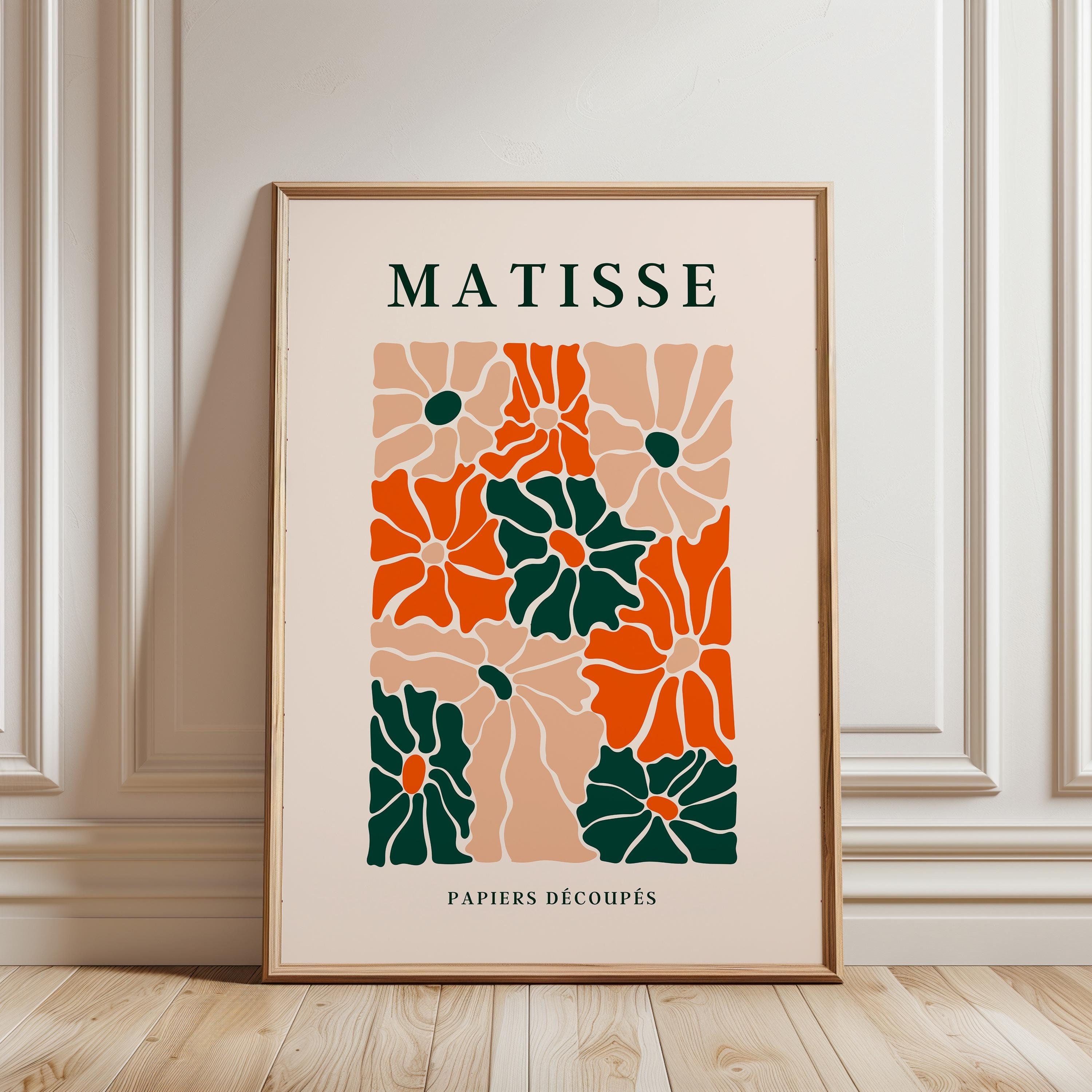Matisse Flowers Print: Mid Century Modern Framed Wall Art - Etsy