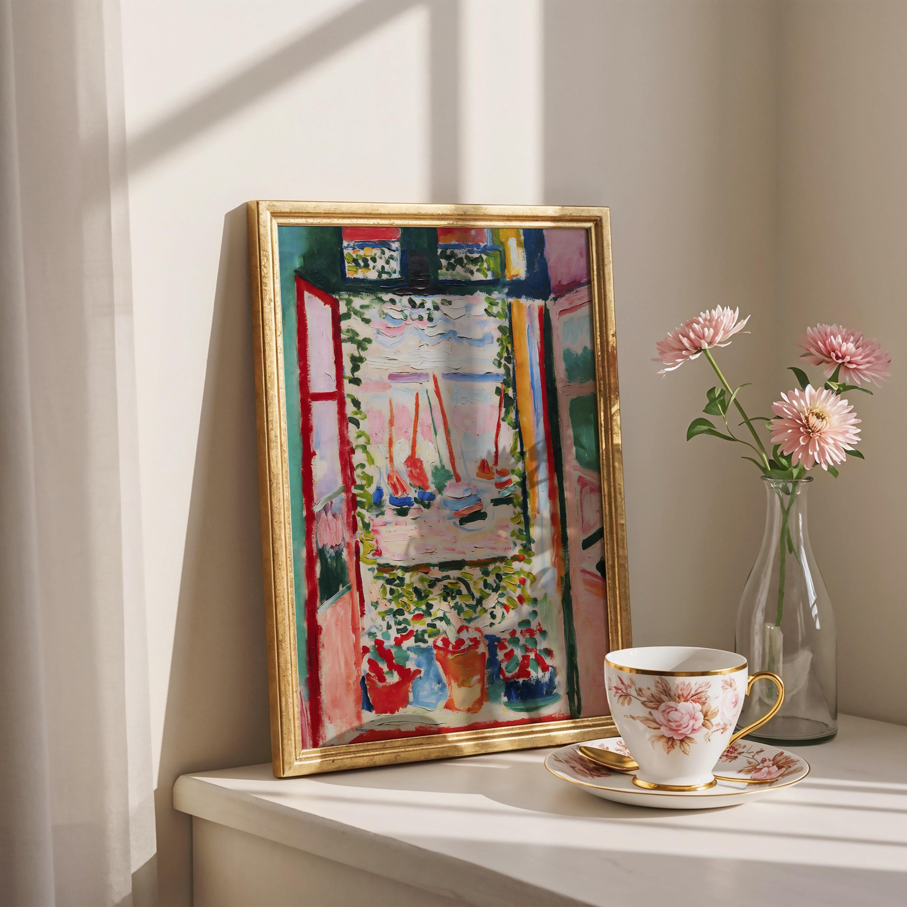 Henri Matisse 'open Window' Framed Art Print: Modern Living Room