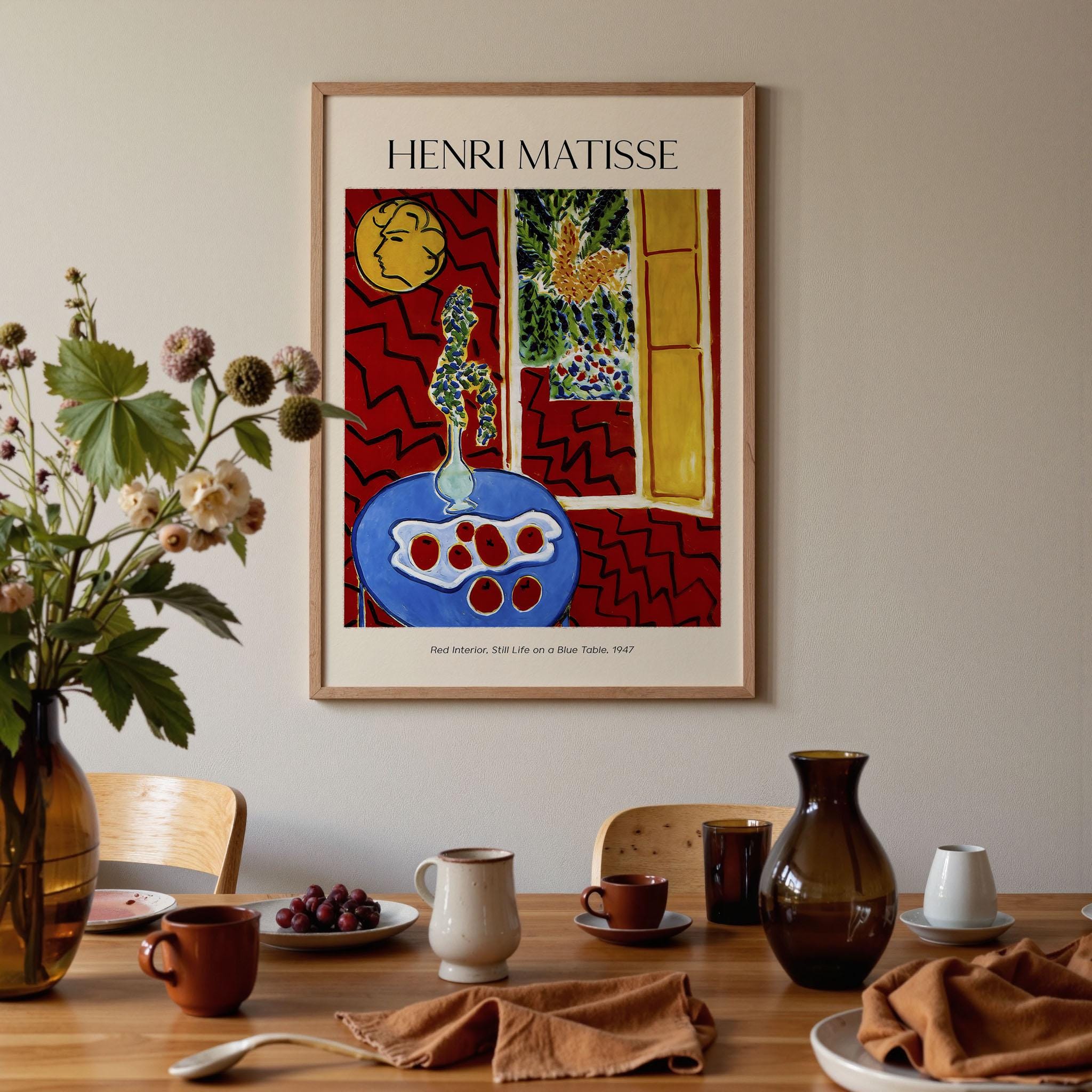Henri Matisse 'Red Interior' Framed Art Print: Modern Still Life