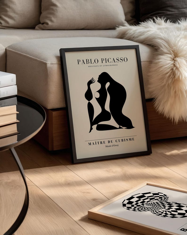Picasso Print: Framed Abstract Cubism Wall Art image 17