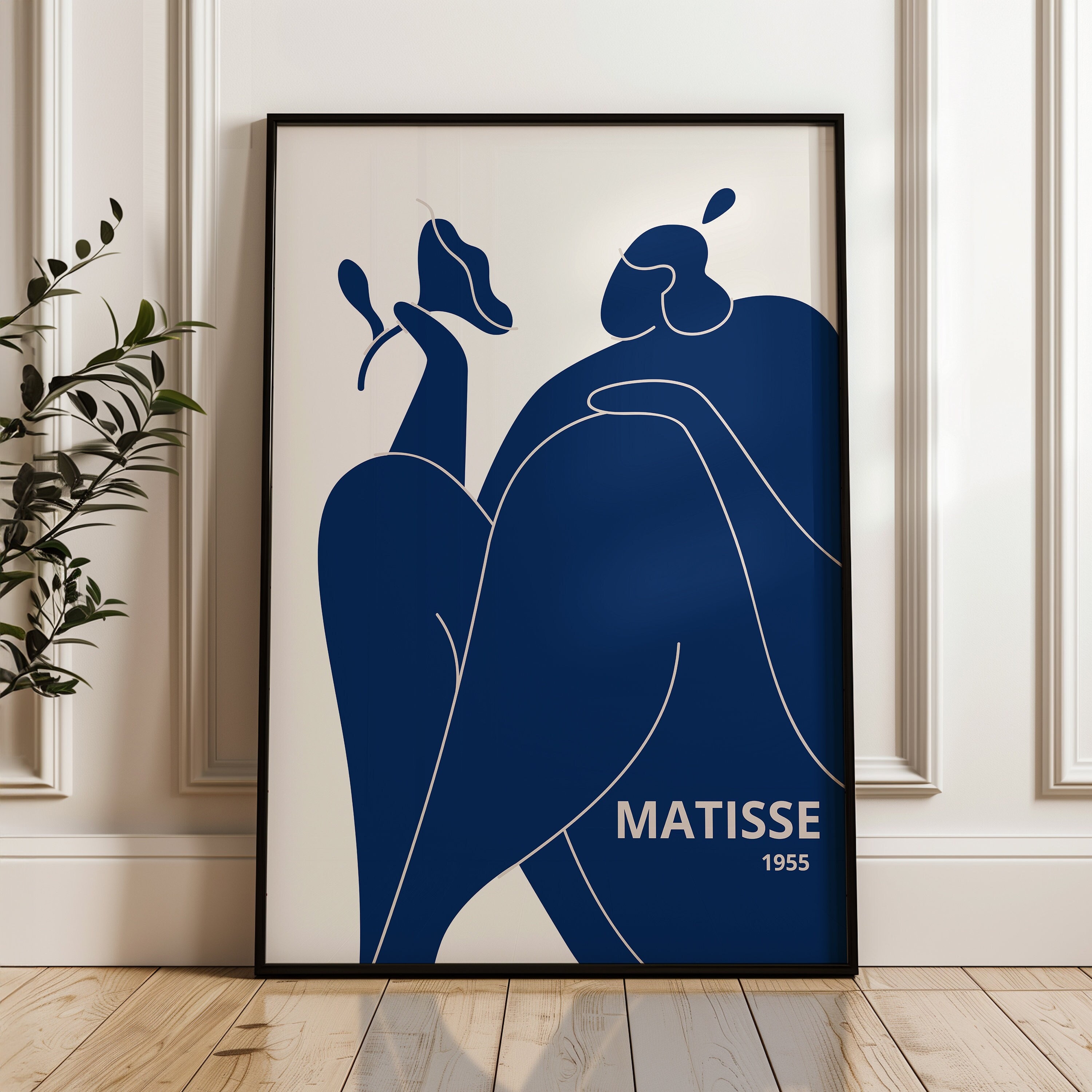 Matisse Nu Bleu Print: Mid-century Modern Framed Wall Art - Etsy