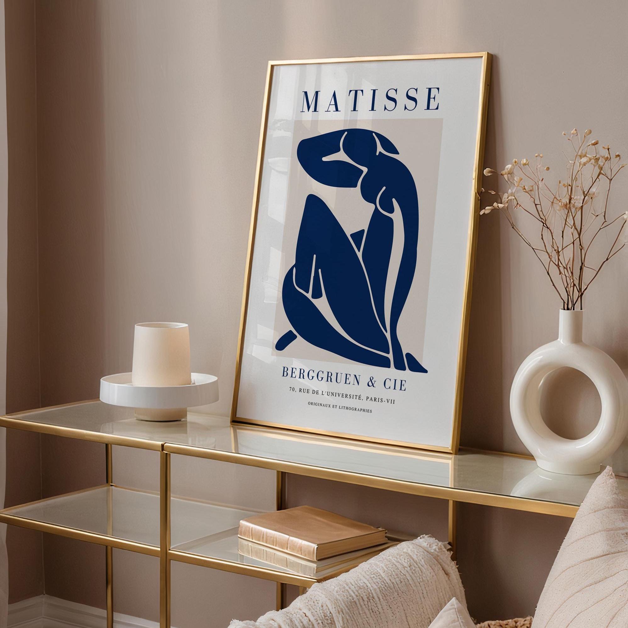 Matisse Nu Bleu Print: Mid-century Modern Framed Wall Art - Etsy