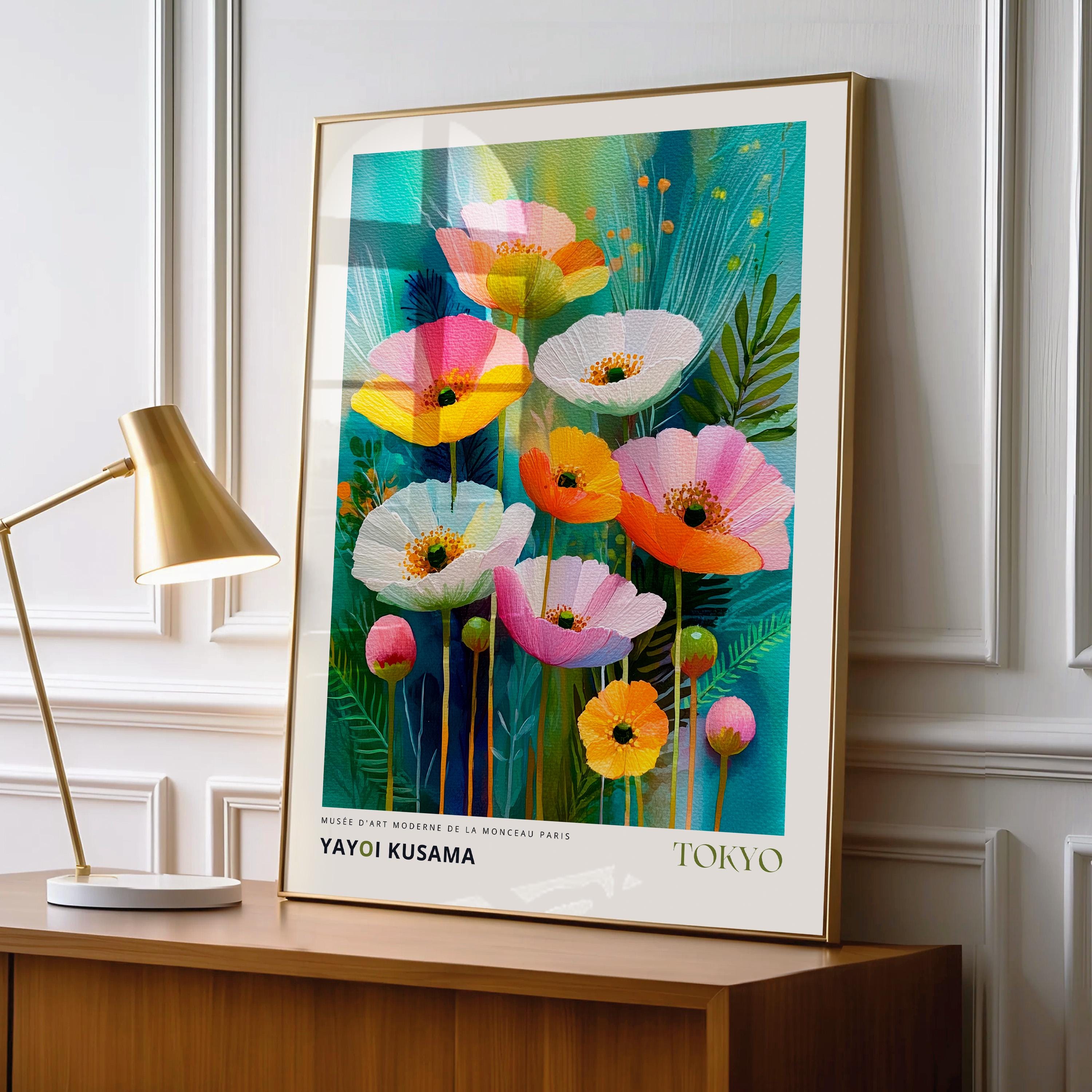 Colorful Floral Wall Art, Botanical Print, Modern Watercolor