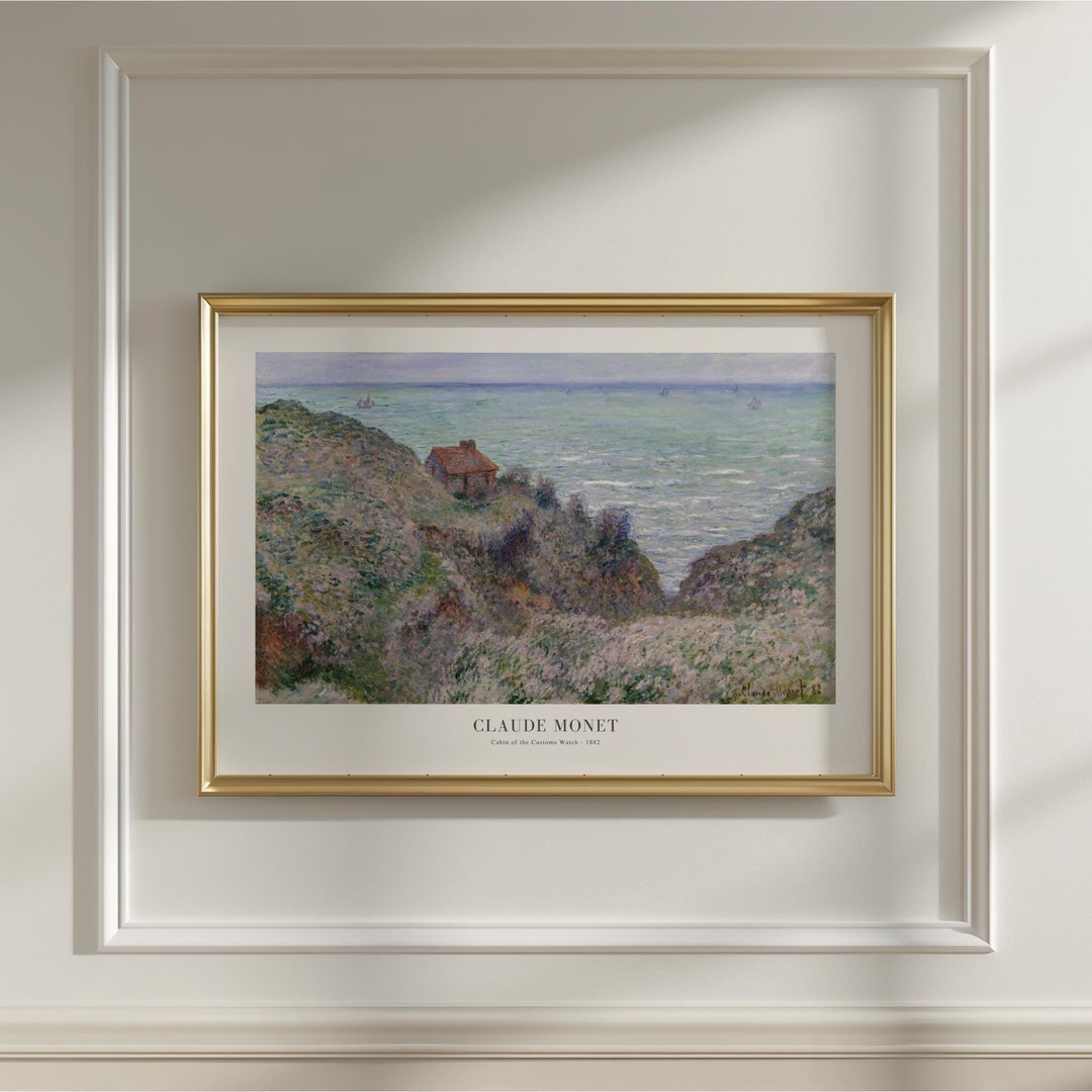 クロード・モネ「税関監視の小屋」額入り風景画 - Etsy 日本