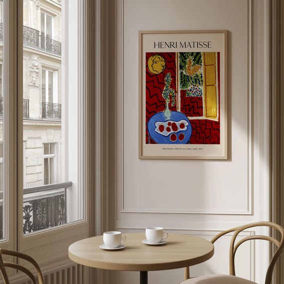Henri Matisse 'Red Interior' Framed Art Print: Modern Still Life