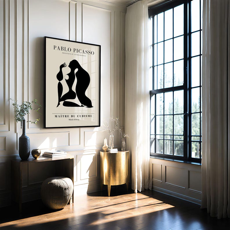 Picasso Print: Framed Abstract Cubism Wall Art image 14