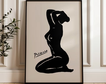 Picasso Print, Framed Wall Art Abstract Art, Maximalist Decor, Mid Century Modern, Minimalist Wall Art,Housewarming Gift