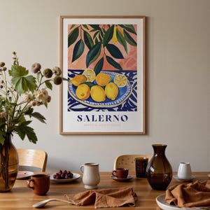 Italian Lemon Print: Kitchen Wall Art, Citrus Illustration image 15