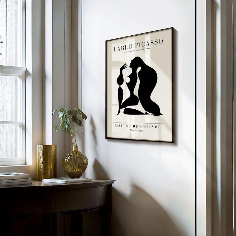 Picasso Print: Framed Abstract Cubism Wall Art image 15
