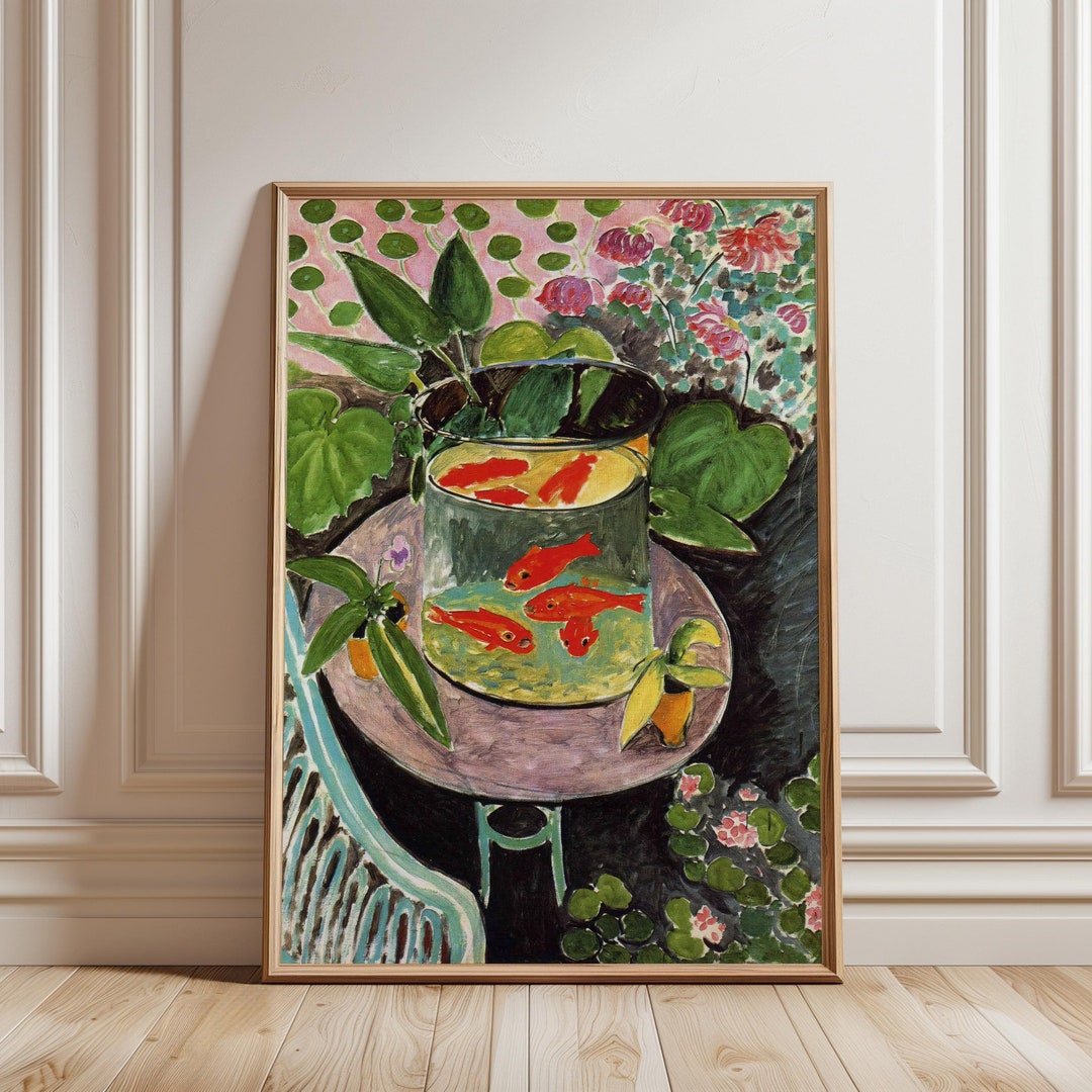 【額縁付き】A2 ポスター マティス『金魚』 アンリ・マティス 「金魚」アートポスター（フレーム付き