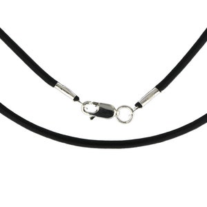 Adjustable cord necklace, Black waxed cotton string 1mm, 2mm