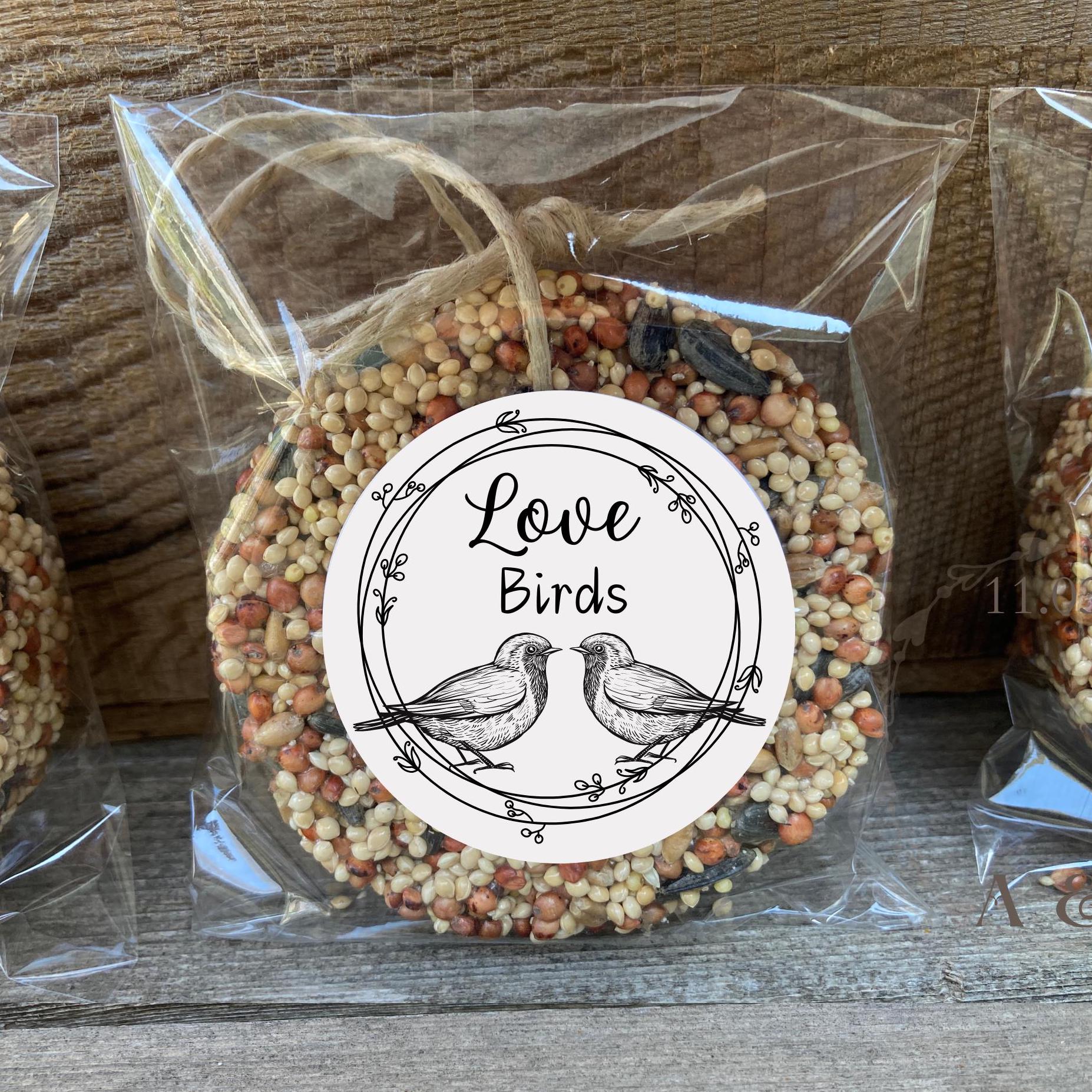 Handmade Love Birds Seed Cakes