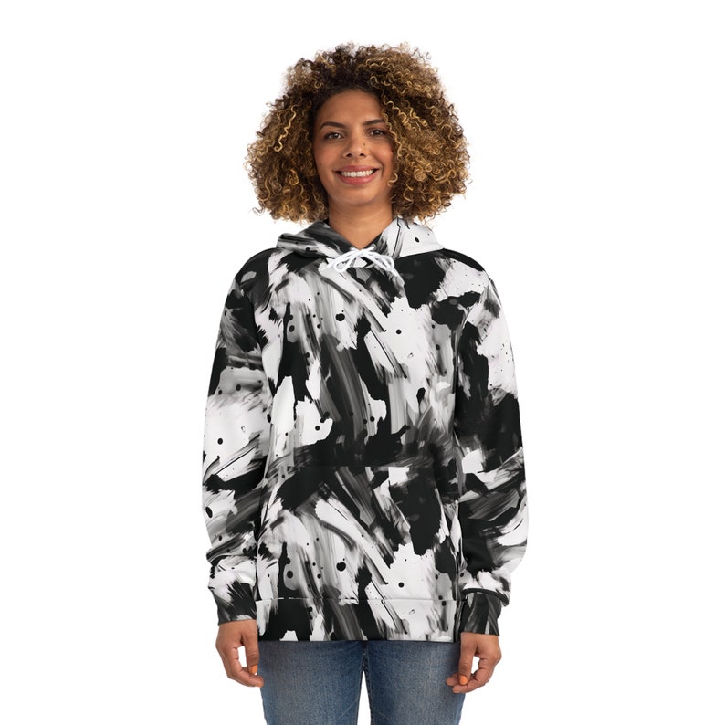 Black and White Hoodie, Inspired by Designer, Stylish Designer Hoodie ...