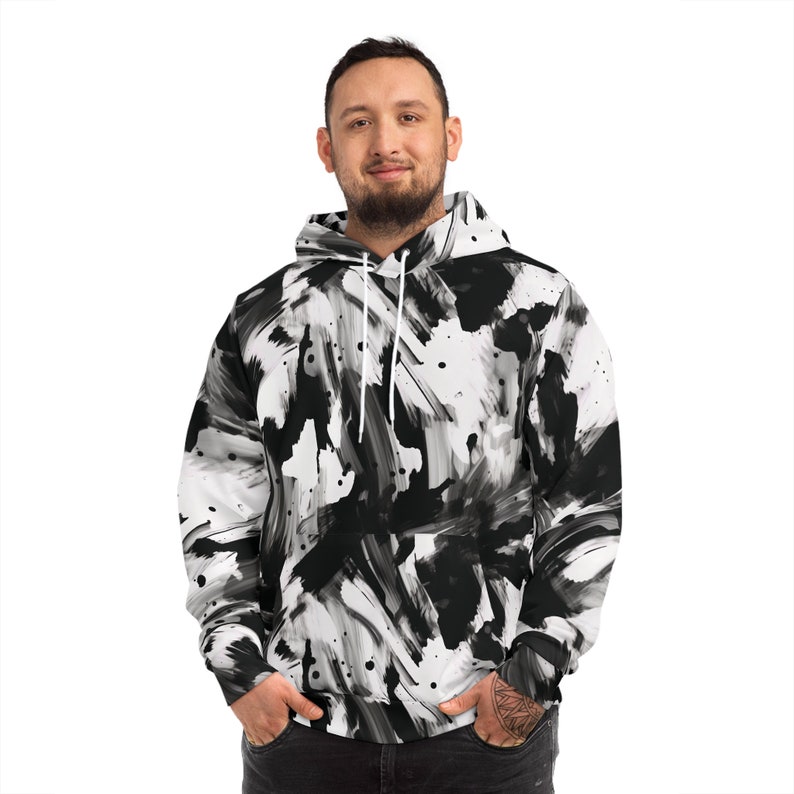 Black and White Hoodie, Inspired by Designer, Stylish Designer Hoodie ...