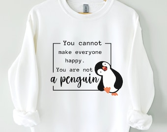 Penguin Crewneck Sweatshirt, Club Penguin Shirt, Penguin