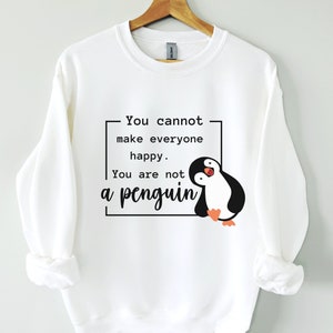 Pinguin Crewneck Sweatshirt, Club Pinguin Shirt, Pinguin Sweatshirt, Pinguin Shirt, Pinguin-Liebhaber-Geschenk, Pinguin-Kleidung, Pinguin Rundhalsausschnitt