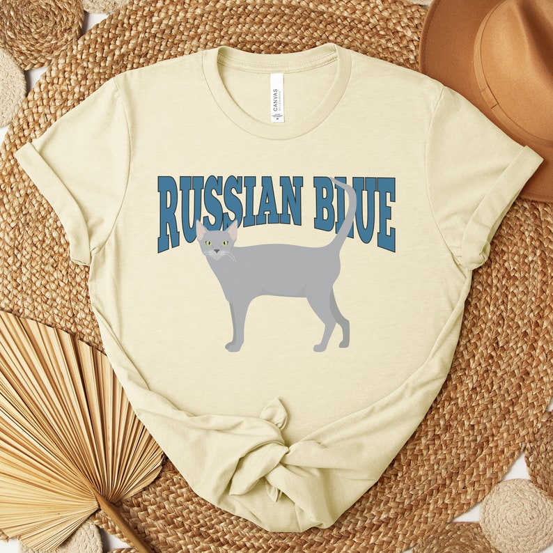 Custom Russian Blue Breeds T Shirt Gift With Pets Name, Catmom Catdad ...