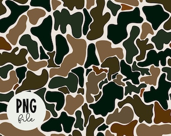 Retro Camo Seamless Pattern - Hunting Seamless File - Green - Boys - Trendy Seamless Pattern - Repeat Pattern - Camouflage - Distressed Camo
