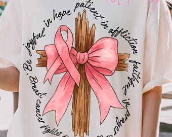 Coquette Pink Bow Breast Cancer Awareness Png Svg, Warrior Design